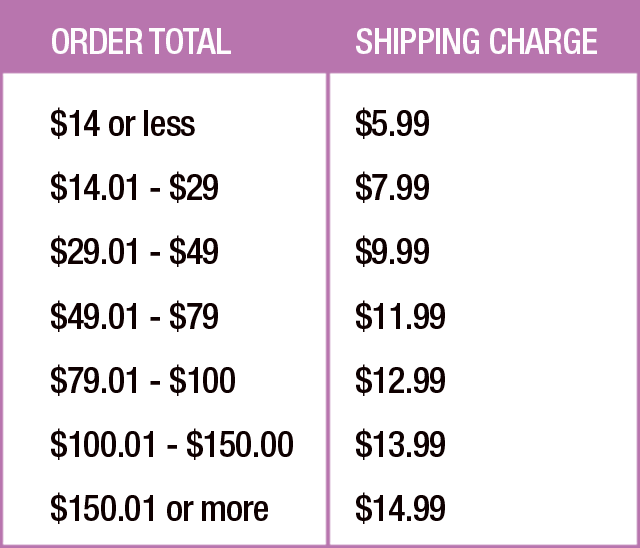 Shipping And Handling Options Paula Young