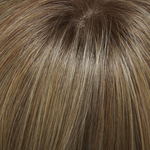 1426S10 - Med Natural-Ash Blonde & Med Red-Golden Blonde Blend Shaded w/ Light Brown