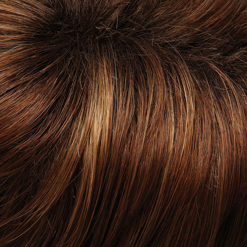 30A27S4 - Med Natural Red & Med Red-Golden Blonde Blend, Shaded w/ Medium Brown