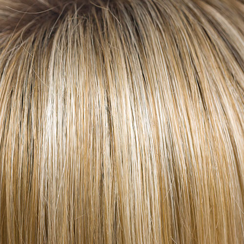 Creamy Toffee R - Light Platinum Blonde and Light Honey Blonde 50/50 Blend w/ Dark Roots