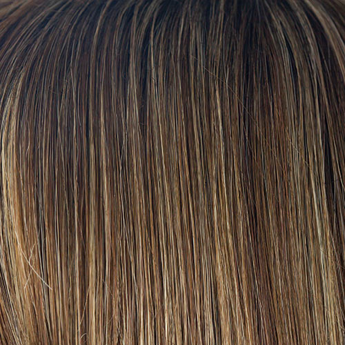 Iced Mocha R - Rooted Dark w/ Medium Brown Blended w/ Light Blonde Highlights