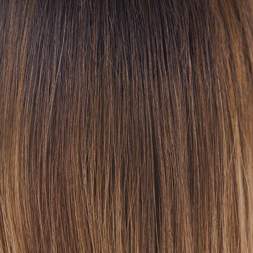 Marble Brown R -  Medium Brown and Light Honey Brown blend and Dark Roots